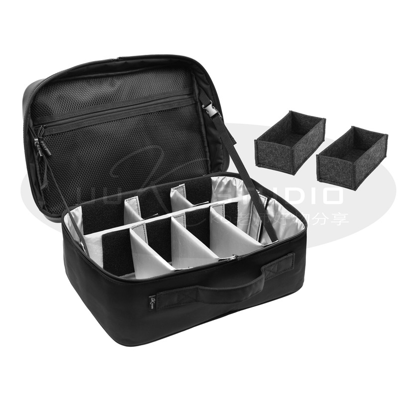 Uukstudio Large-Capacity Multi-Functional Detachable Portable Vertical Eyeshadow and Foundation Liquid Storage Bag