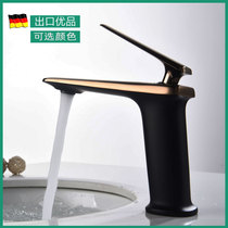 Quality elegant and light luxury single hole bathroom cabinet faucet hot and cold basin wash face wash under all copper antique retro
