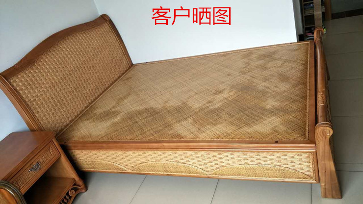 Bộ bàn ghế phòng ngủ bằng gỗ kết hợp Bộ đồ nội thất mây gỗ rắn Bộ đồ nội thất mây Bộ 6306 - Bộ đồ nội thất giường gỗ đẹp