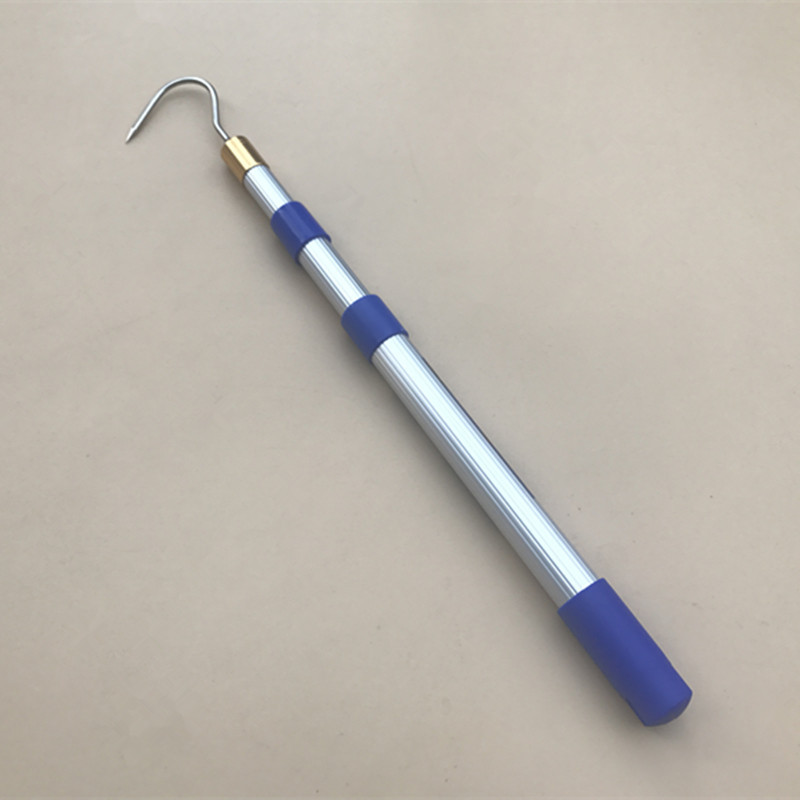 New Model of Aluminum Alloy Telescopic Rod with Internal Lock, Portable Fishing Net Rod, Stainless Steel Hook for Retrieving Items, Can Be Equipped with a Net Head New Model of Aluminum Alloy Telescopic Rod with Internal Lock, Portable Fishing Net Rod, Stainless Steel Hook for Retrieving Items, Can Be Equipped with a Net Head