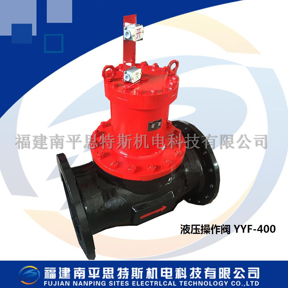 Hydraulic operating valve for type YYF-400
