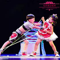 The 10th Xiaohe style I will tie my shoelaces Dance performance costume Childrens cute doll performance costume Jazz costume