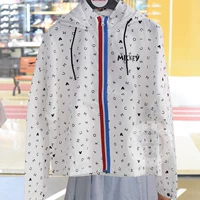 Li Ning Disney Mickey áo gió chung áo khoác nữ mới áo khoác dài tay thể thao chống gió AFDN424 - Áo gió thể thao bộ gió nam