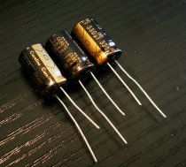 New ELNA Ina Cerafine (ROA) black leather gold word advanced audio capacitor 330UF 10V