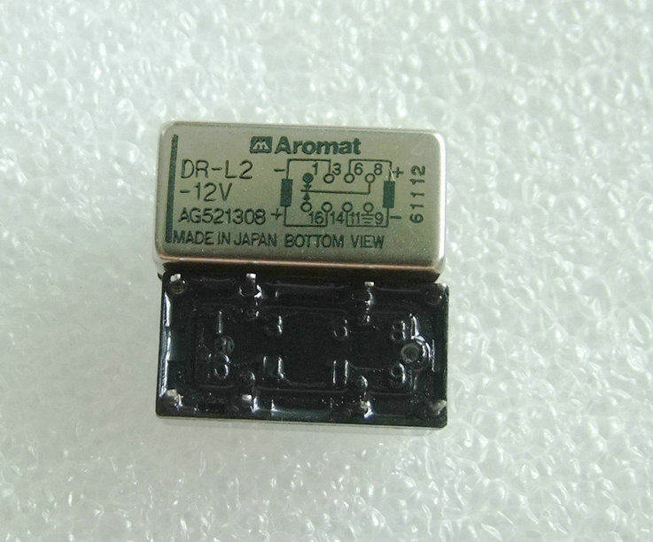 Japanese AROMAT military grade magnetic maintains high frequency relay DR-L2-12V double coil voltage metal shielding