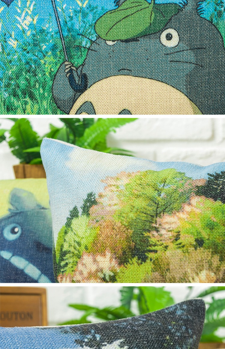 Kể từ đệm Tony Hayao Miyazaki Totoro gối chăn kép sử dụng sofa phim hoạt hình bông gối là đa mục đích gối - Trở lại đệm / Bolsters Gối ngủ văn phòng mua ở đâu