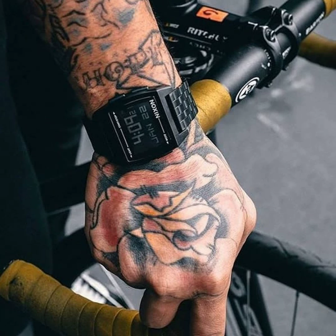 Американская покупка наручных часов Nixon мужские цифровые квадратные местный тиран золотые кварцевые часы A1107-502