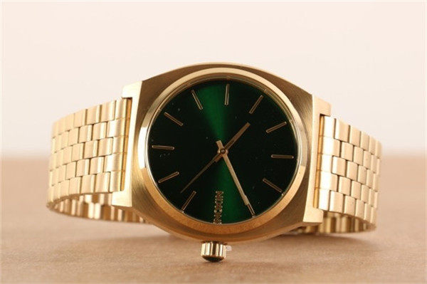 Часы Европа 代购尼克松nixon手表 简约男女石英表金绿色时尚腕表a0451919