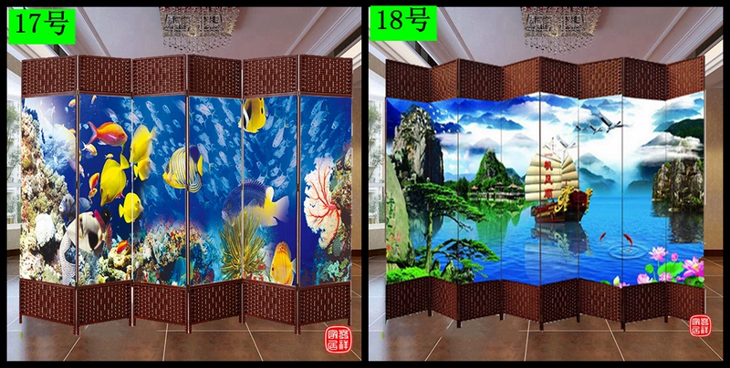 Trung Quốc màn hình phân vùng đơn giản gấp phòng khách hiên tường di chuyển màn hình gấp đơn giản văn phòng hiện đại màn hình gỗ rắn - Màn hình / Cửa sổ
