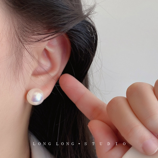 Net Celebrity ດຽວກັນ retro pearl ear clip ແມ່ຍິງ mosquito coil earrings ໂດຍບໍ່ມີການ pierced ຕຸ້ມຫູສູງ 2023 ແນວໂນ້ມໃຫມ່