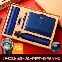 316 Inner Line-5 Sets/Blue Smart Cup+Pen+Bridge Bugle+виниловый зонтик+U Диск