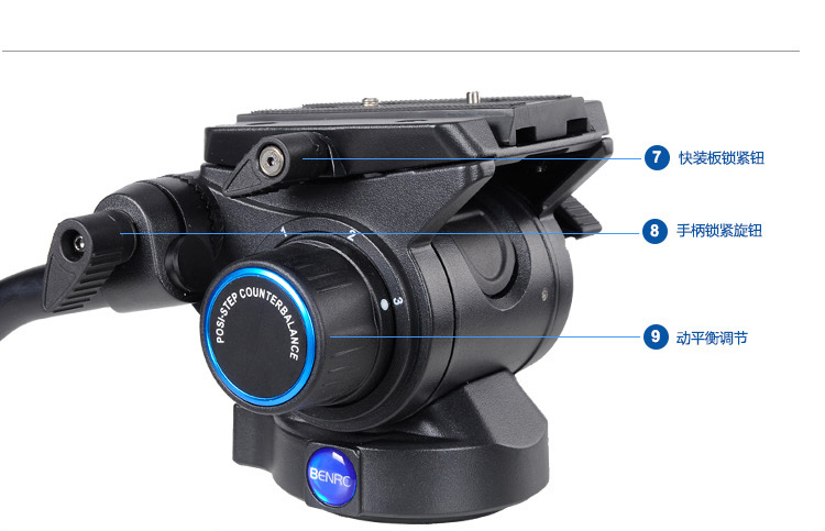 Benoy S8 S7 S6 S4 S2 máy ảnh chuyên nghiệp máy ảnh DSLR chân máy ảnh monepad đầu thủy lực - Phụ kiện máy ảnh DSLR / đơn chan may quay phim