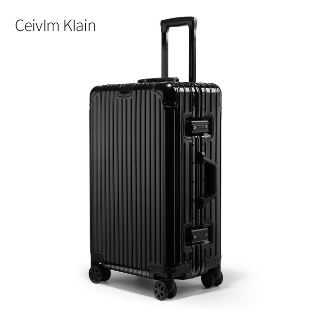 CeivlmKlain all-aluminium magnesium alloy trolley case universal wheel suitcase ກະເປົາເດີນທາງຂອງຜູ້ຊາຍ ແລະຜູ້ຍິງລະຫັດຜ່ານ