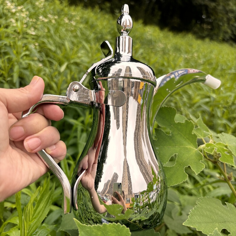 500/700ml Stainless Steel Middle Eastern Pot, Arabic Coffee Pot, Hot Water Pot, Teapot, Palace Pot, Gold and Silver 500/700ml Stainless Steel Middle Eastern Pot, Arabic Coffee Pot, Hot Water Pot, Teapot, Palace Pot, Gold and Silver
