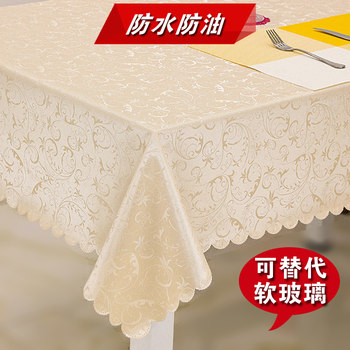 Waterproof, oil-proof, anti-scalding tea table cloth without washing european style Waterproof, oil-proof, anti-scalding tea table cloth without washing european style