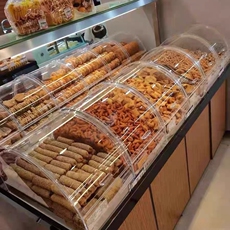 Акриловые / Perspex 亚克力透明货架展示柜陈列盒超市食品展示盒散装糖果零食收纳盒