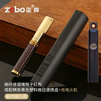 Красная изысканная черная пластиковая портативная зажигалка с зарядкой