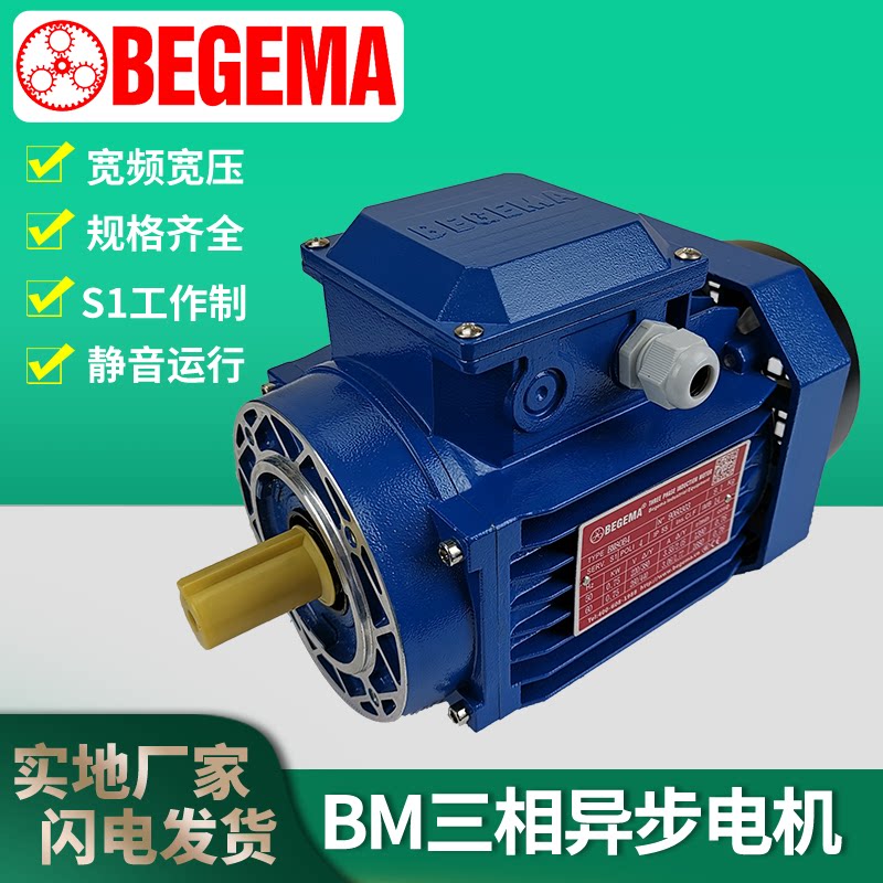 Italy BIGMA Unigroup spot BM63B4-180W three-phase asynchronous vertical horizontal aluminum shell motor motor