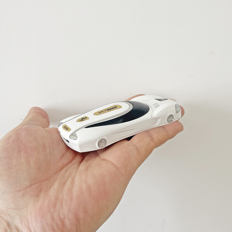 Full Network Compatibility Ultra-Small Mini Button-Operated Sports Car Mini Phone Model for Students and Children, Special Racing Car Model