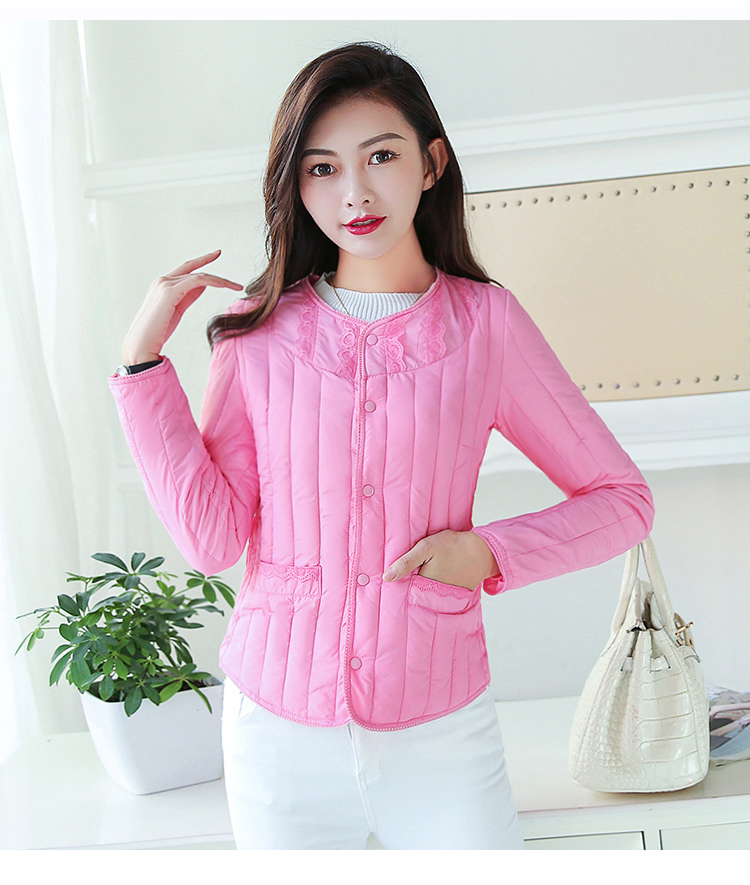 Áo lót cotton ngắn nữ mùa đông xuống cotton nữ Slim mặc chống mùa nhỏ áo khoác cotton mùa đông ấm bên trong lót thủy triều áo phao nữ 2020