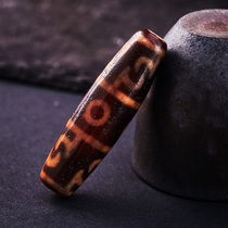 (Ghana Blue Pearl) Tibet to Pure Jade Lotus Master Three Eyes Celestial Pearl Real Tasted Nine Eye Necklace Pendant Lock Bone Chain