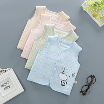 Childrens cotton baby vest cotton warm autumn and winter thickened baby vest Mens and womens baby thickened vest padded cotton