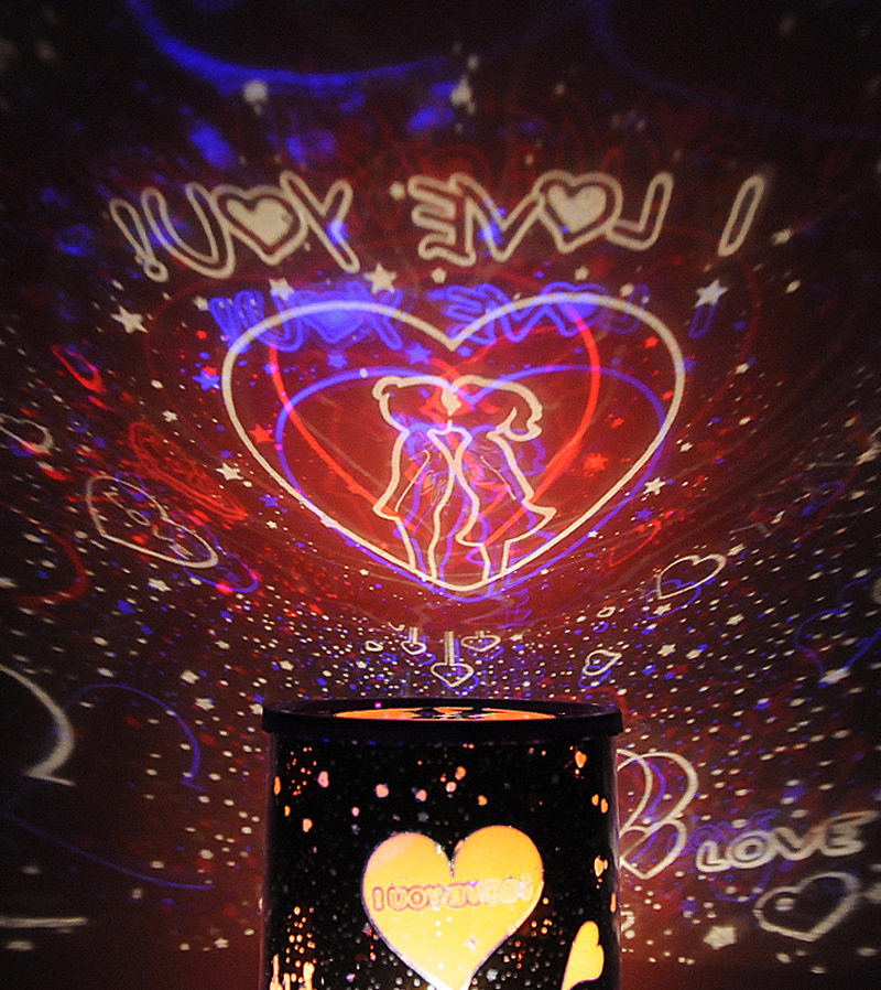 Birthday Christmas gifts for men and women, husband and wife, creative new and peculiar romantic starry sky LED projection lamp