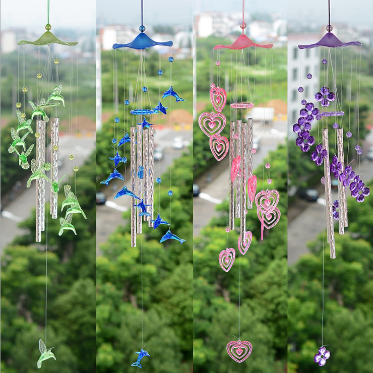 7 New Year's Valentine's Day gifts to girlfriend wife Girlfriends Aluminum Alloy Belongs Tubes Wind Bells Dormitory Doors And Windows Pendant