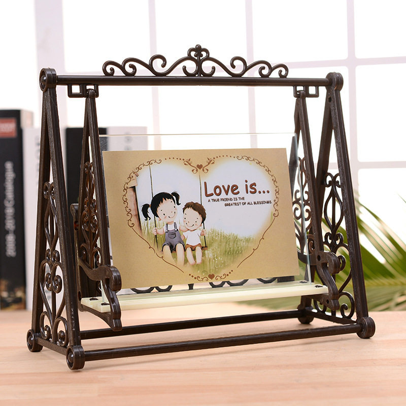 Birthday Christmas gifts for girls and women's wife Swings Photo Frame Eu Style Comeback Vintage Photo Gallery Decoration Pendulum
