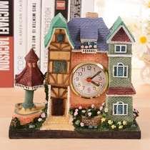 Birthday graduation season gifts for male and female teachers classmates girlfriends house alarm clock villa resin home decoration ornaments