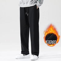 Черный флисовый браслет на ногу, на шнурках