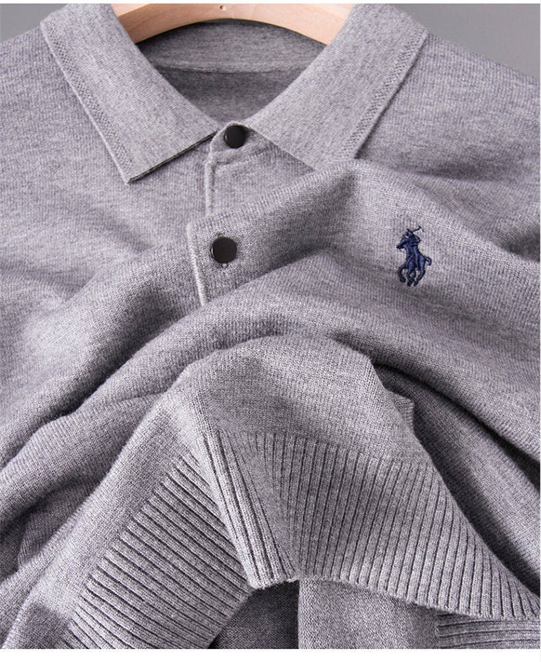 Мужской трикотажный демисезонный свитер, удерживающий тепло универсальный базовый приятный телу оберег на день рождения ikoppoi 