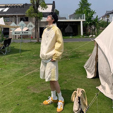 电竞t恤 轻奢休闲运动防晒套装男夏季美式速干防晒衣轻薄户外登山穿搭一套