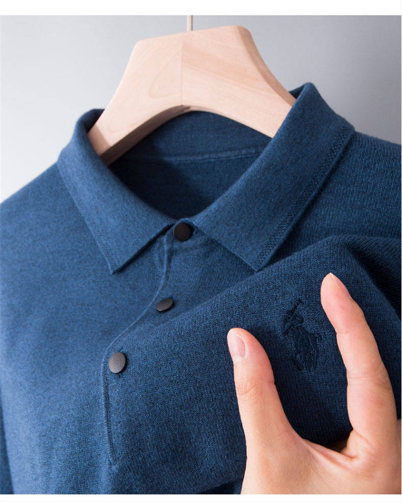 Мужской трикотажный демисезонный свитер, удерживающий тепло универсальный базовый приятный телу оберег на день рождения ikoppoi 