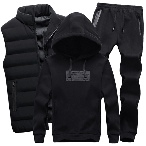 Tide, мужской демисезонный спортивный костюм, толстовка, утепленный комплект, пуховик для отдыха, 3 предмета