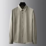 Демисезонная элитная рубашка для отдыха, с вышивкой, облегающий крой, изысканный стиль