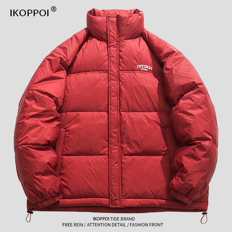 Men's down Jacket for the Year of the Rabbit, Winter, New Year, Thickened, Warm, Casual, Red, White Duck down Puffer Jacket Men's down Jacket for the Year of the Rabbit, Winter, New Year, Thickened, Warm, Casual, Red, White Duck down Puffer Jacket