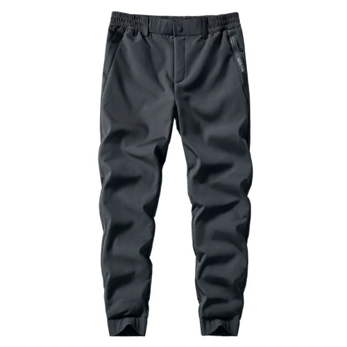 Мужские демисезонные утепленные ветрозащитные дорожные бархатные штаны, оверсайз