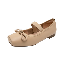 Qianbaidu ballet flats womens autumn new style small fragrant evening gentle style shoes Mary Jane shoes
