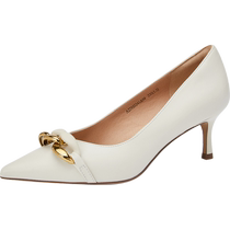 (Silent Series) Qianbaidu Womens Shoes New Fall Shoes Simple Commuting Pointed Toe Stilettos