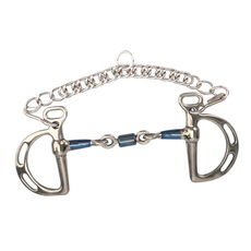 трензель cavassion克伯威克三节衔铁 马嚼子 口衔 135cm 洛奇马具8209114