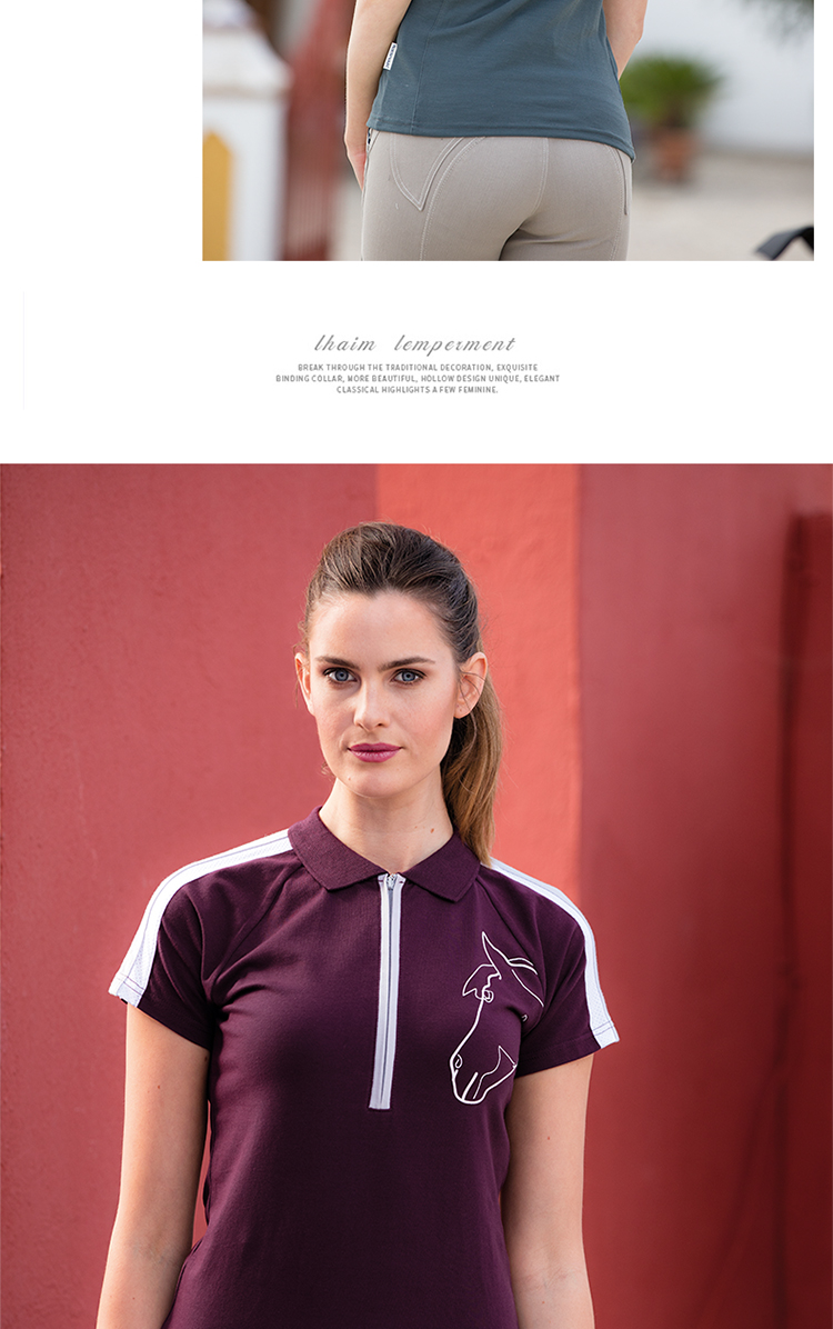 Cưỡi ngựa Thể thao T-shirt Cưỡi T-shirt Cưỡi ngựa Cưỡi ngựa Cưỡi ngựa Nhà nghỉ Ngựa 8102048 mũ cưỡi ngựa