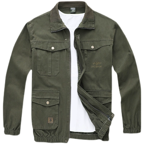 Хлопковый комбинезон, износостойкая мужская куртка, рабочая одежда, защита от ожогов, делается под заказ