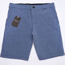 Summer beach pants mens quick-drying loose large size elastic casual pants beach resort solid color can be used in the water five-point pants tide