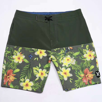 Beach pants quick-drying can be used in the water seaside holiday leisure fitness shorts stretch five-point waterproof sides bag swimming trunks tide