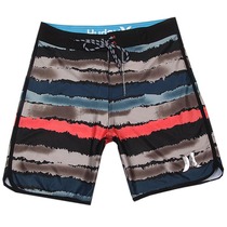 Original Single Elastic Beach Pants Men Loose Speed Dry Spa Fitness Competition Sports Casual Shorts Swimsuit Stripe 50%