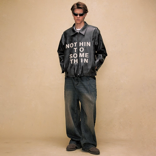 CHIGGALAB Демисезонный ретро короткий пластырь, куртка, оверсайз