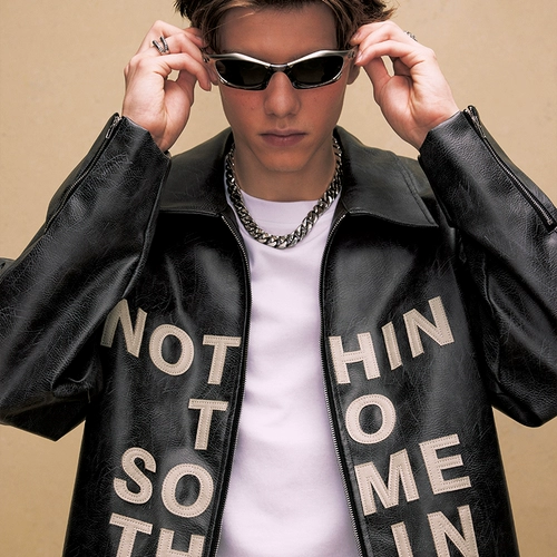 CHIGGALAB Демисезонный ретро короткий пластырь, куртка, оверсайз