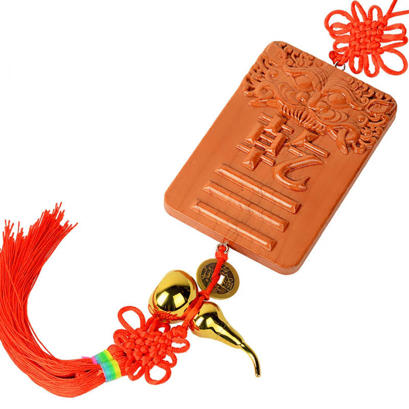 Horn card Dry Gua Kun Gua Xun Gong Copper Money Gourd House Lack of Horn Peach Wood Zhen Dui Kan Bagua Plate Pendant Northwest south