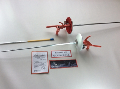Fencing Badge Rust Prevention Children Flowers Rapier Sword Sword Heavy Sword Electric Whole Sword with Hand Line Competition Designated Brand